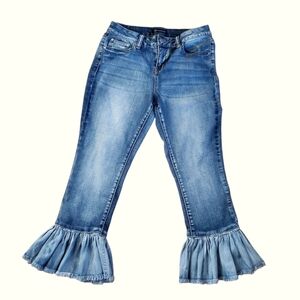 Versona Contemporary Ruffle hem jeans sz 27
